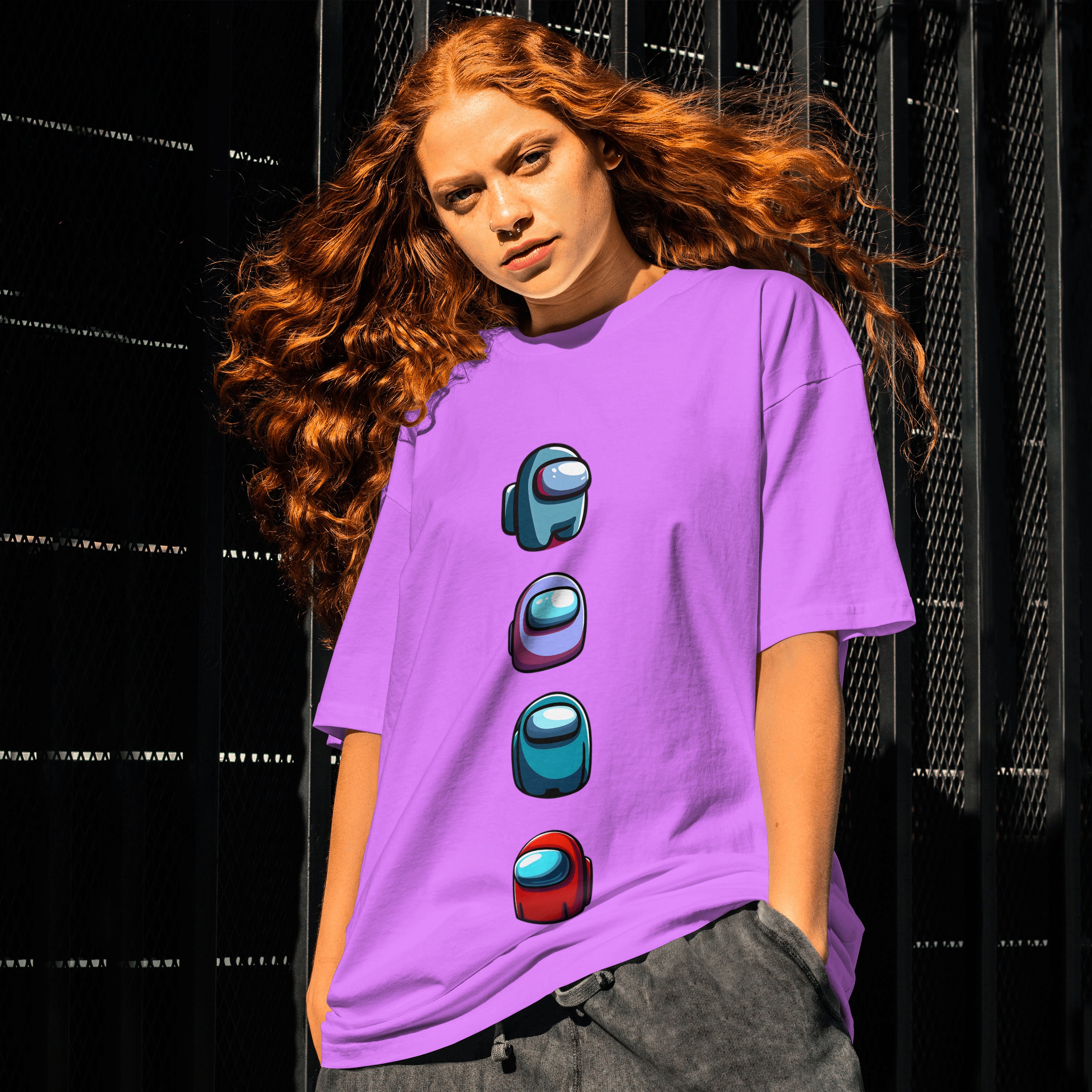 Among Us : Limited Edition Graphic Printed Oversized T-shirt