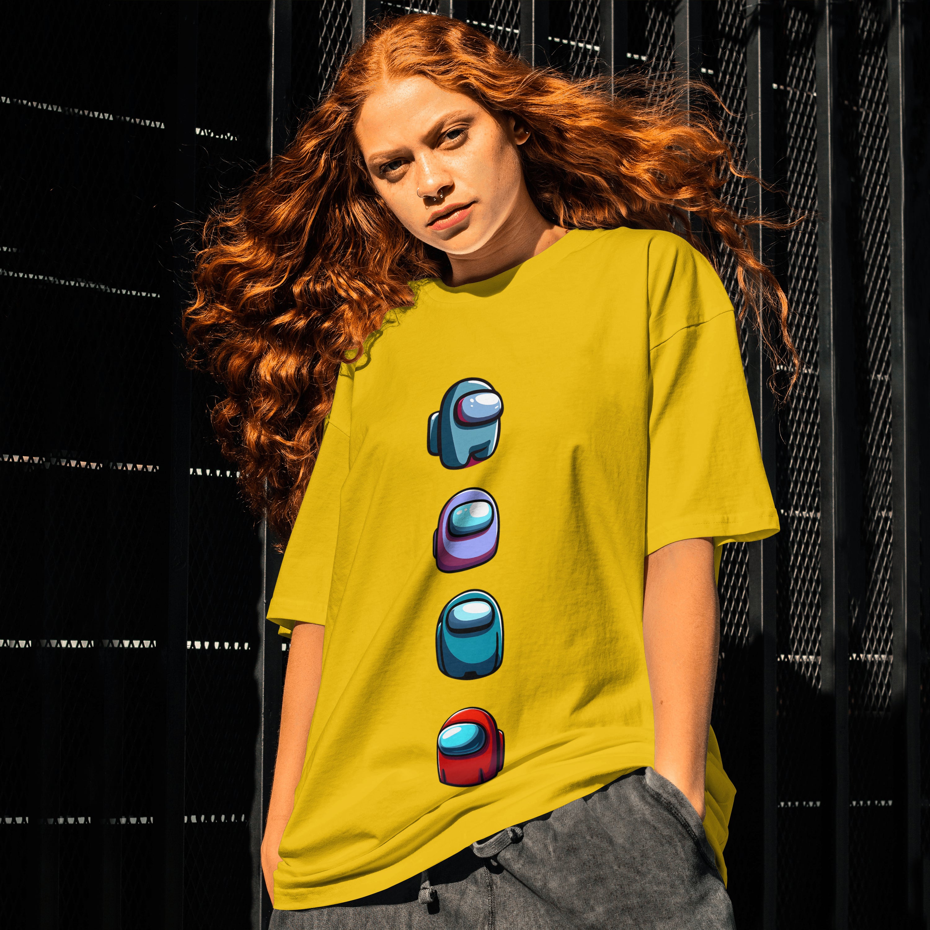 Among Us : Limited Edition Graphic Printed Oversized T-shirt