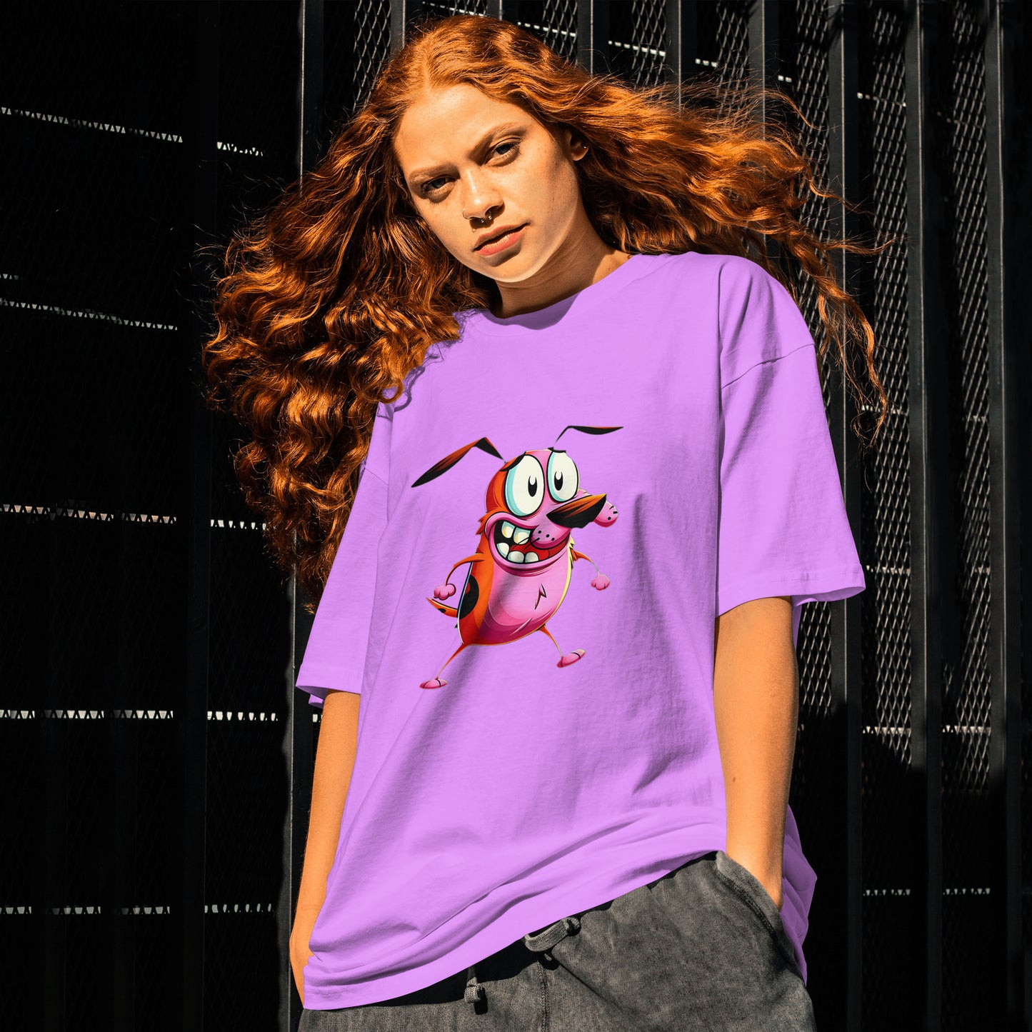Courage - Unisex Oversized Graphic Printed Limited Edition T-Shirt
