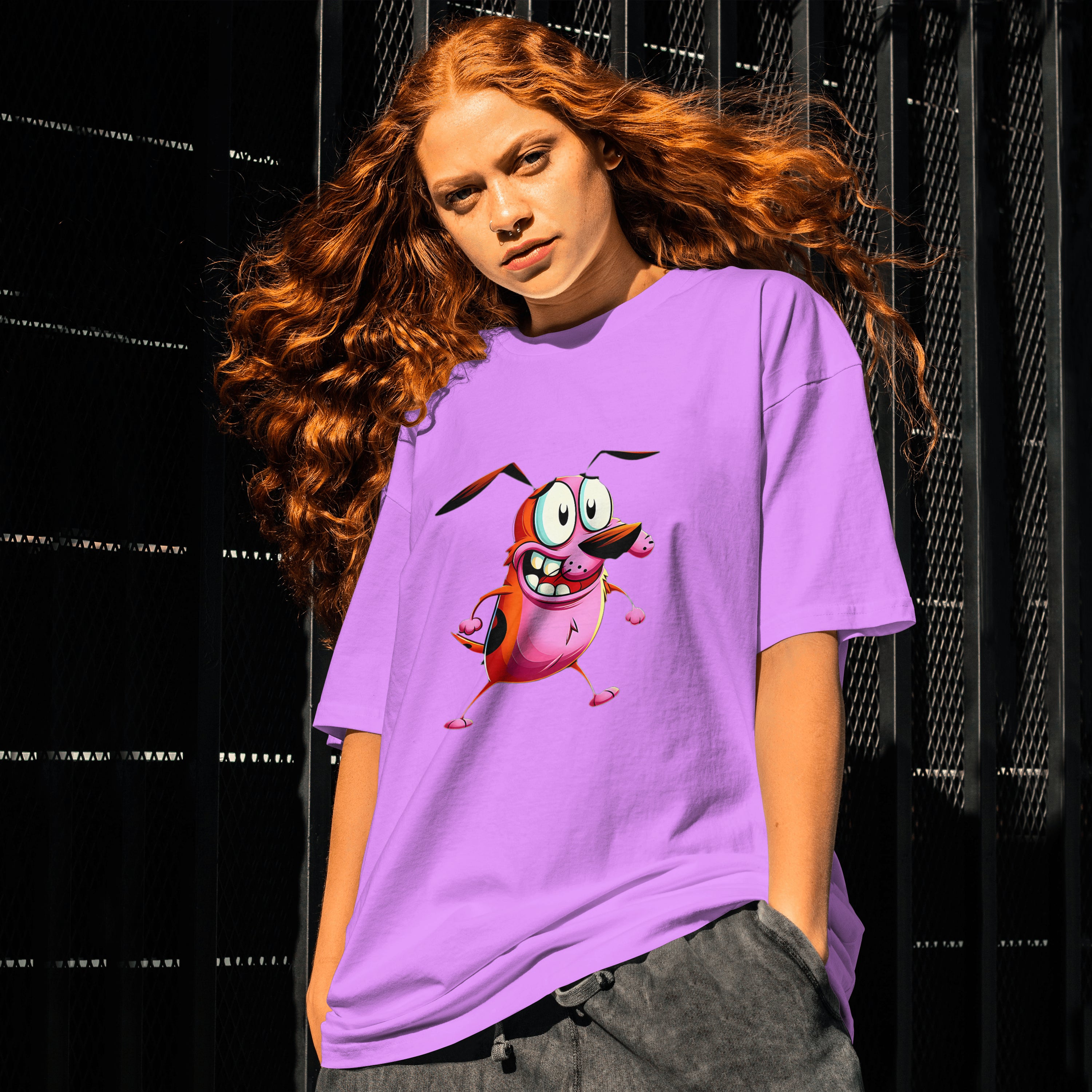 Courage - Unisex Oversized Graphic Printed Limited Edition T-Shirt