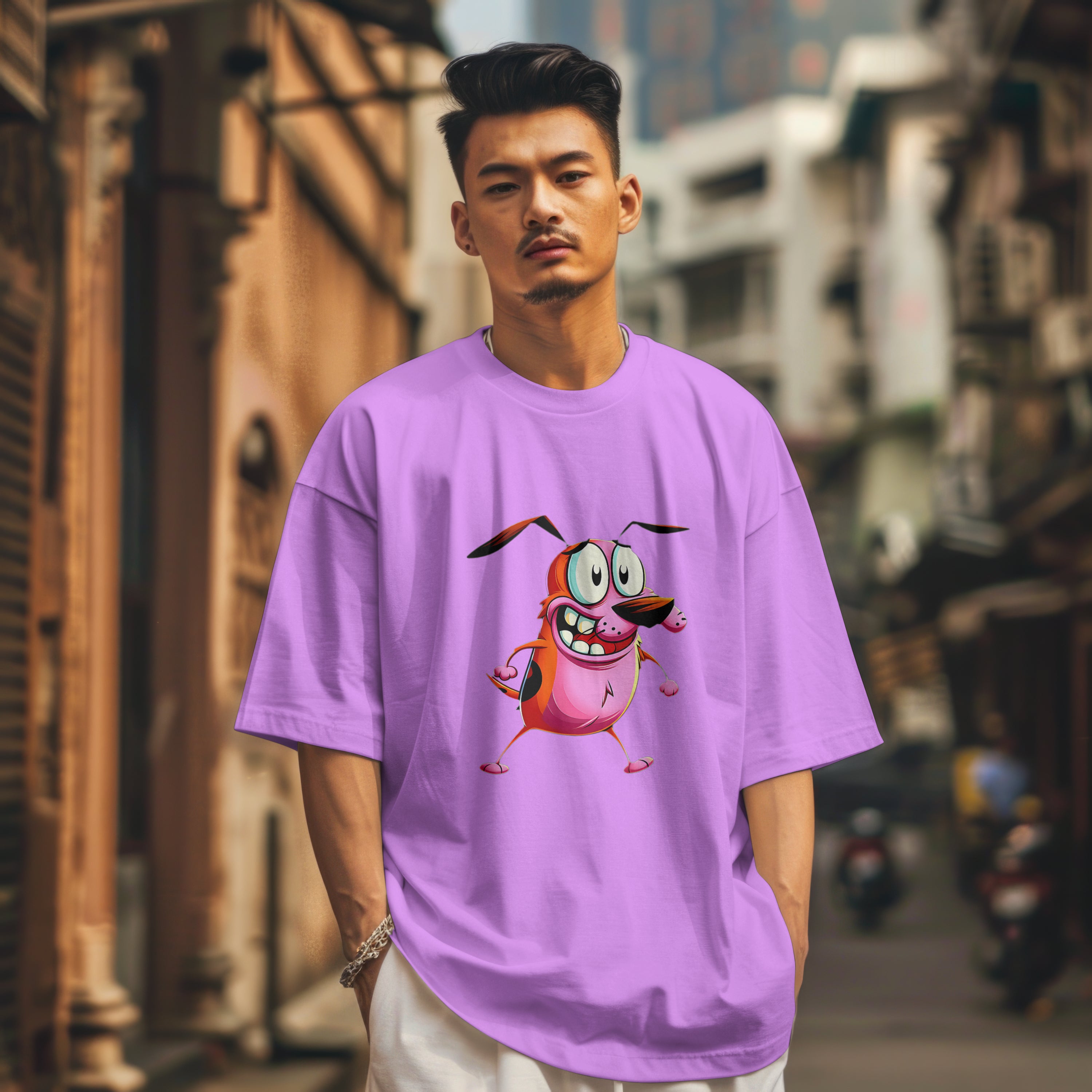 Courage - Unisex Oversized Graphic Printed Limited Edition T-Shirt