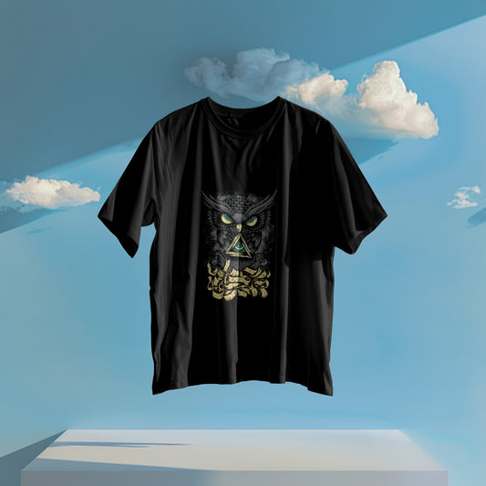 illuminati : Graphic Printed Oversized T-shirt for Men