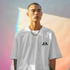 Classic White Solid Oversize T-Shirt – Unisex Bold, Relaxed, and Stylish Fit