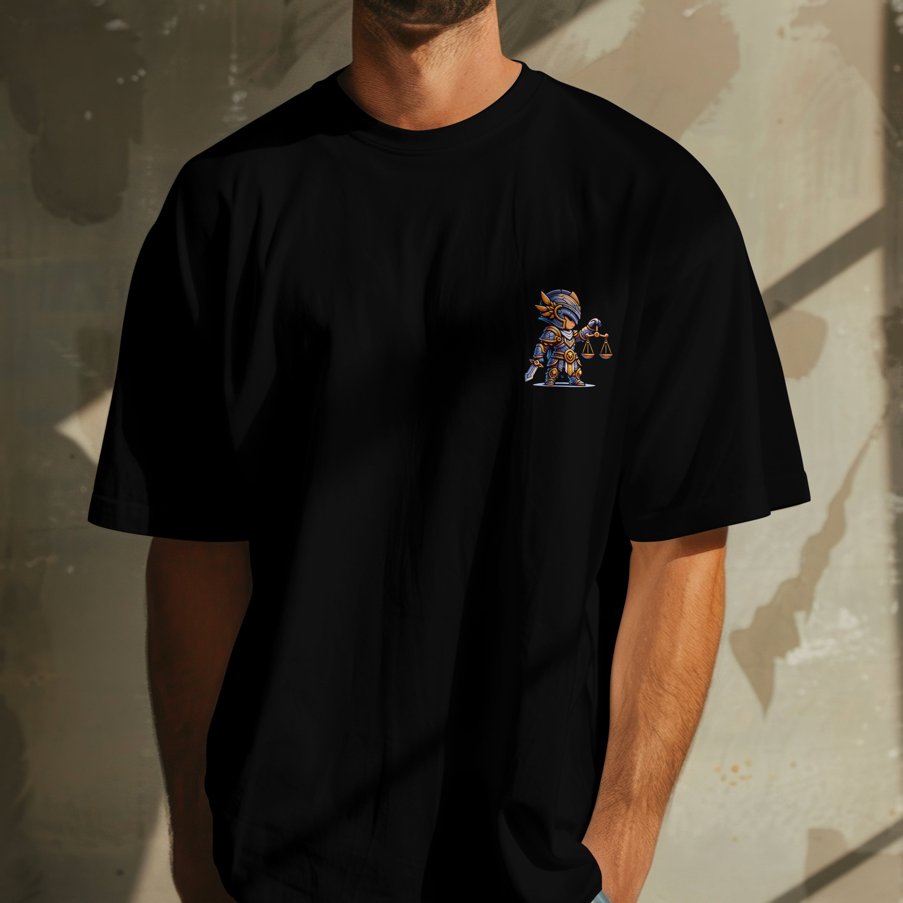 Libra Zodiac Tee : Oversized T-Shirt for Men