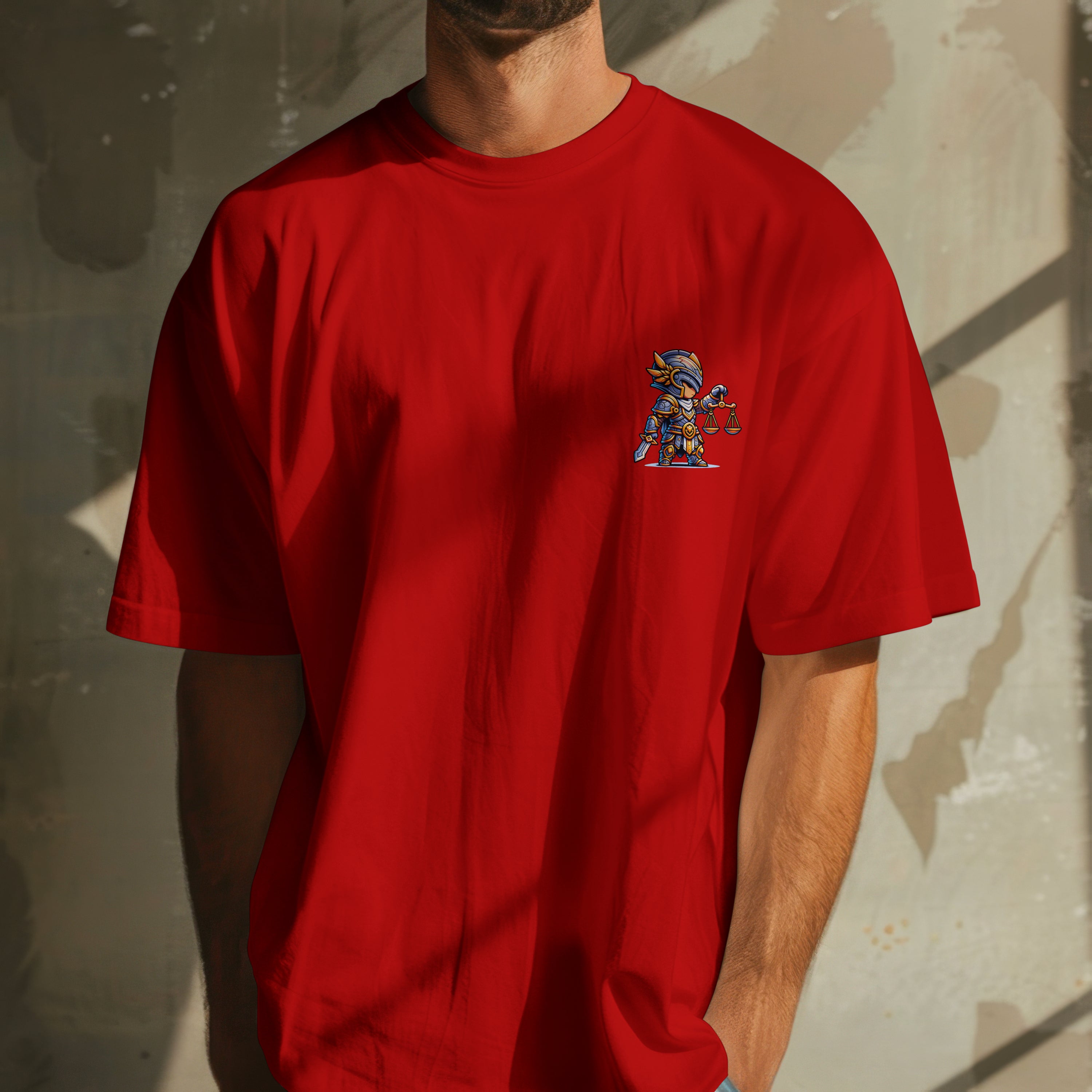 Libra Zodiac Tee : Oversized T-Shirt for Men