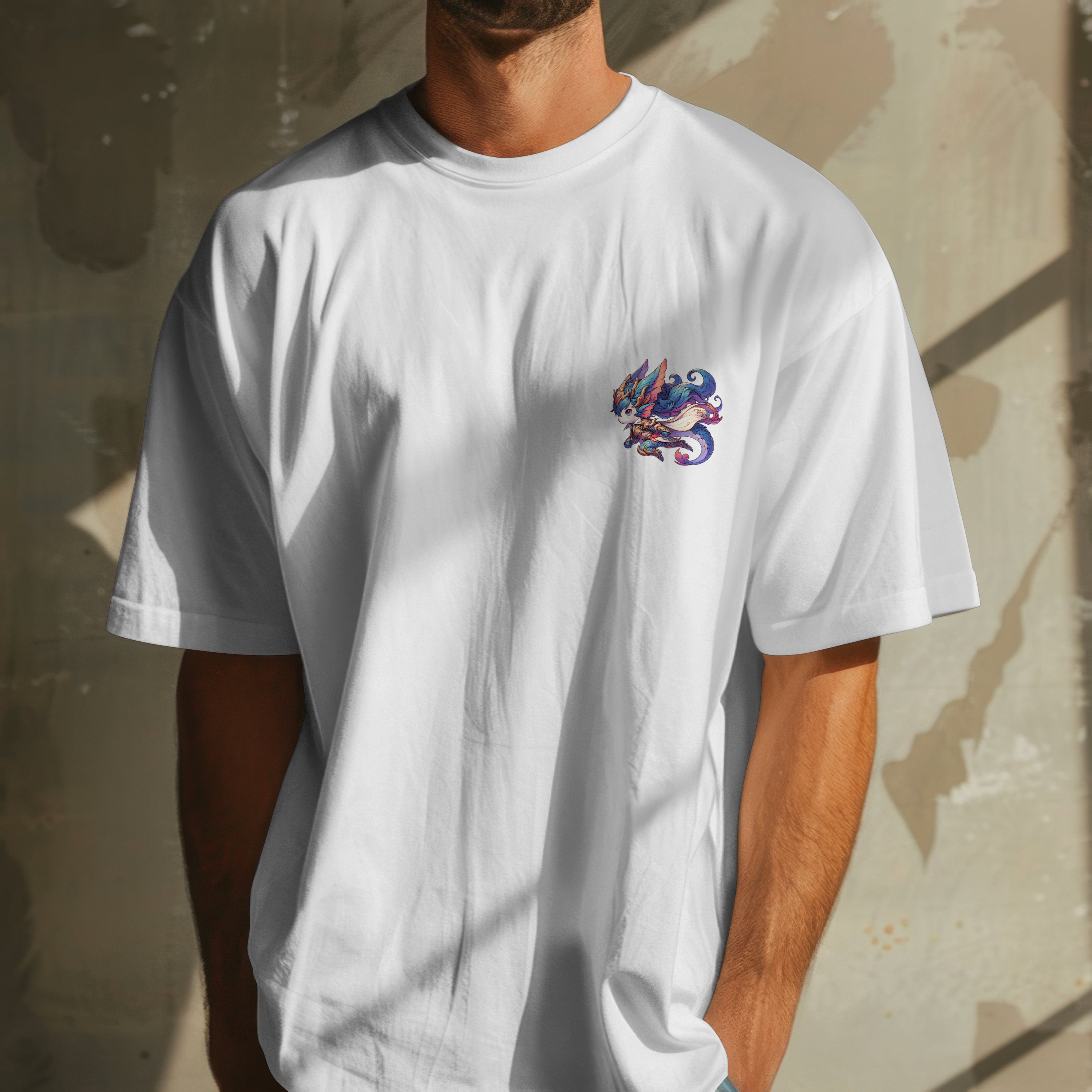Pisces Zodiac Tee :  Oversized T-Shirt for Men