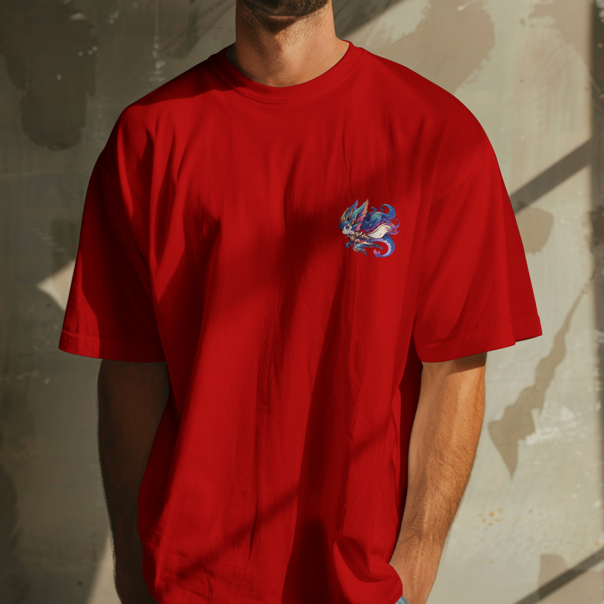 Pisces Zodiac Tee :  Oversized T-Shirt for Men