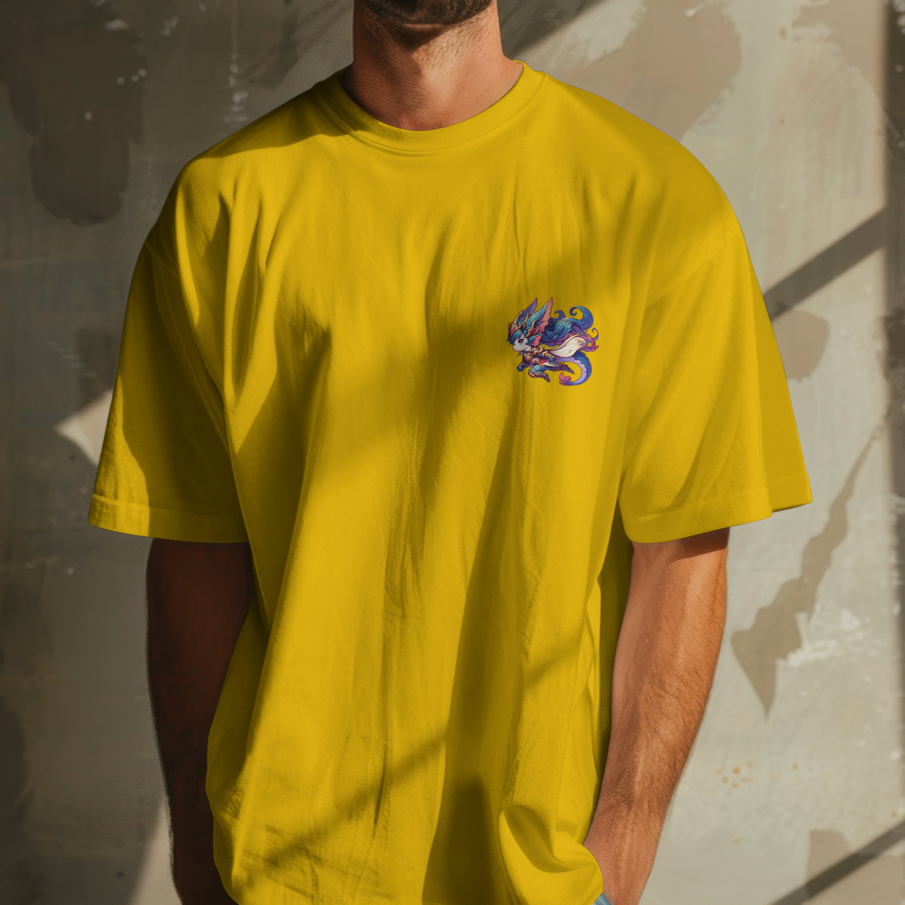 Pisces Zodiac Tee :  Oversized T-Shirt for Men