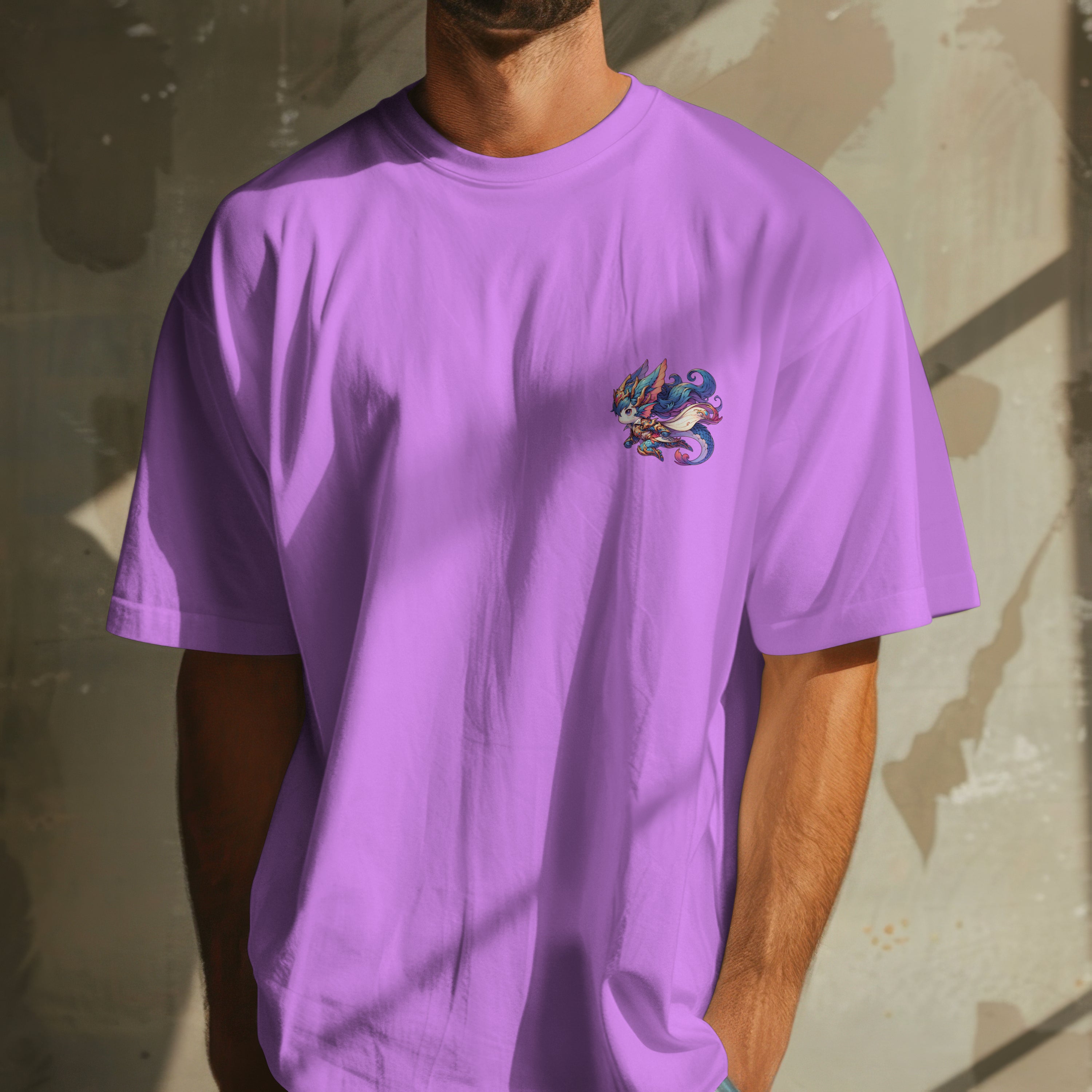 Pisces Zodiac Tee :  Oversized T-Shirt for Men