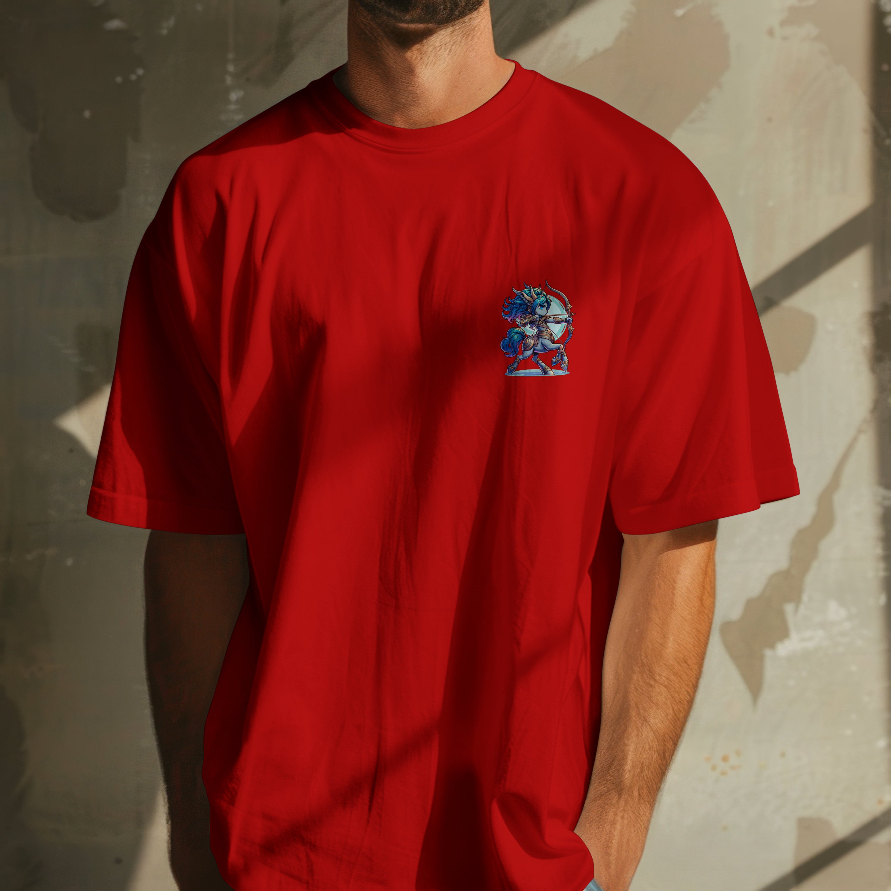 Sagittarius Zodiac Tee : Oversized T-Shirt for Men
