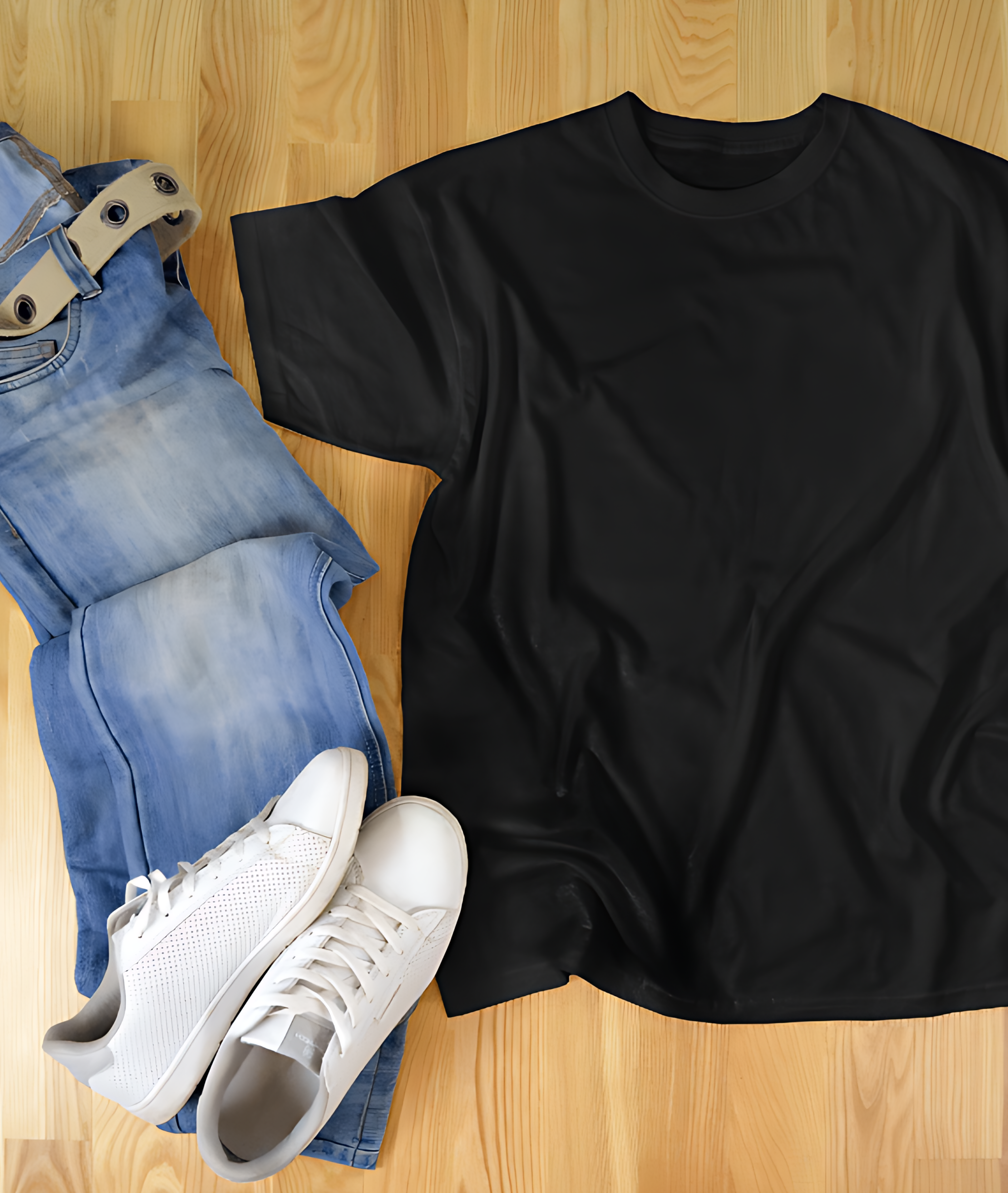 Premium Edition - Unisex Solid Black Oversize Tees