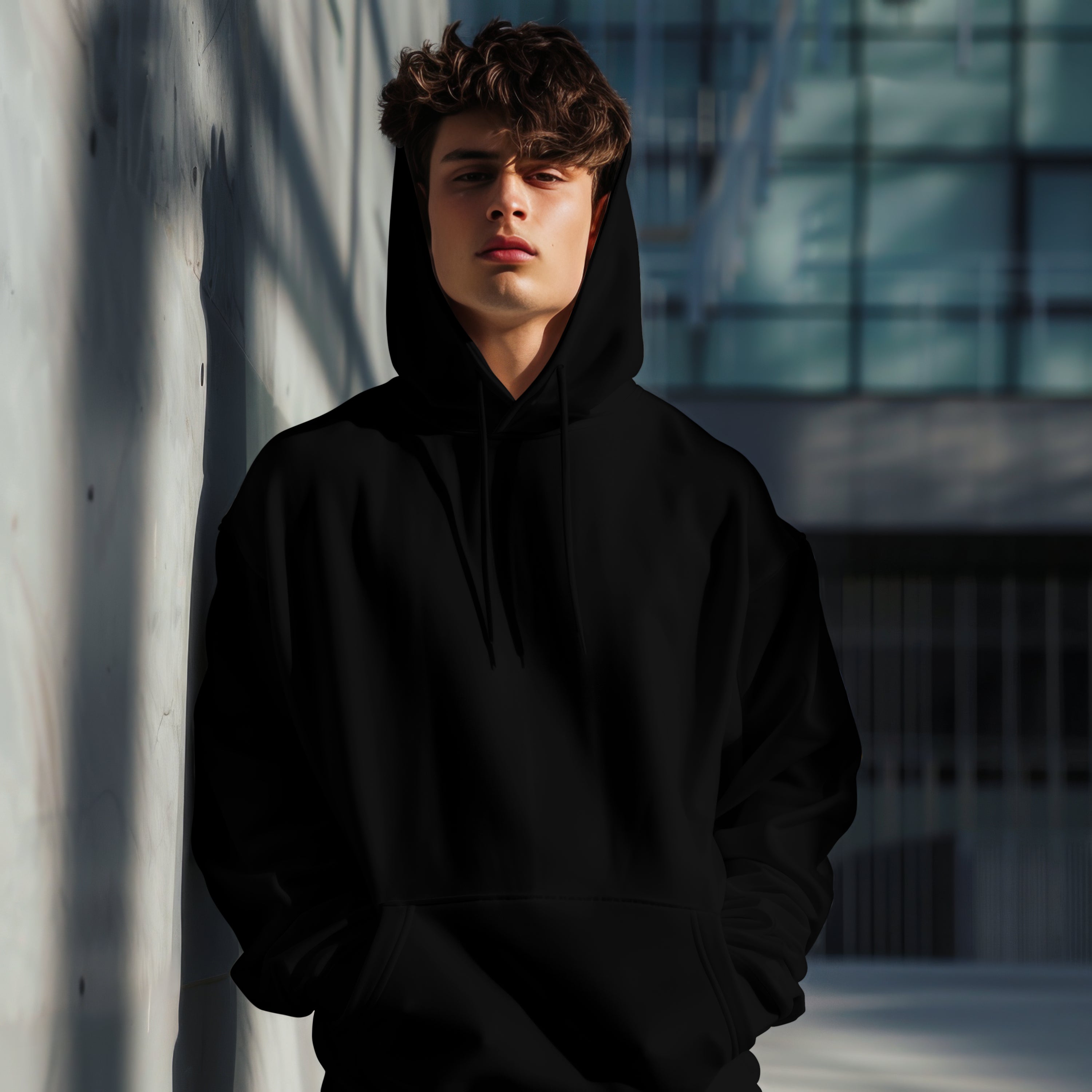 Men Classic Black Hoodie : For Your Every Mood