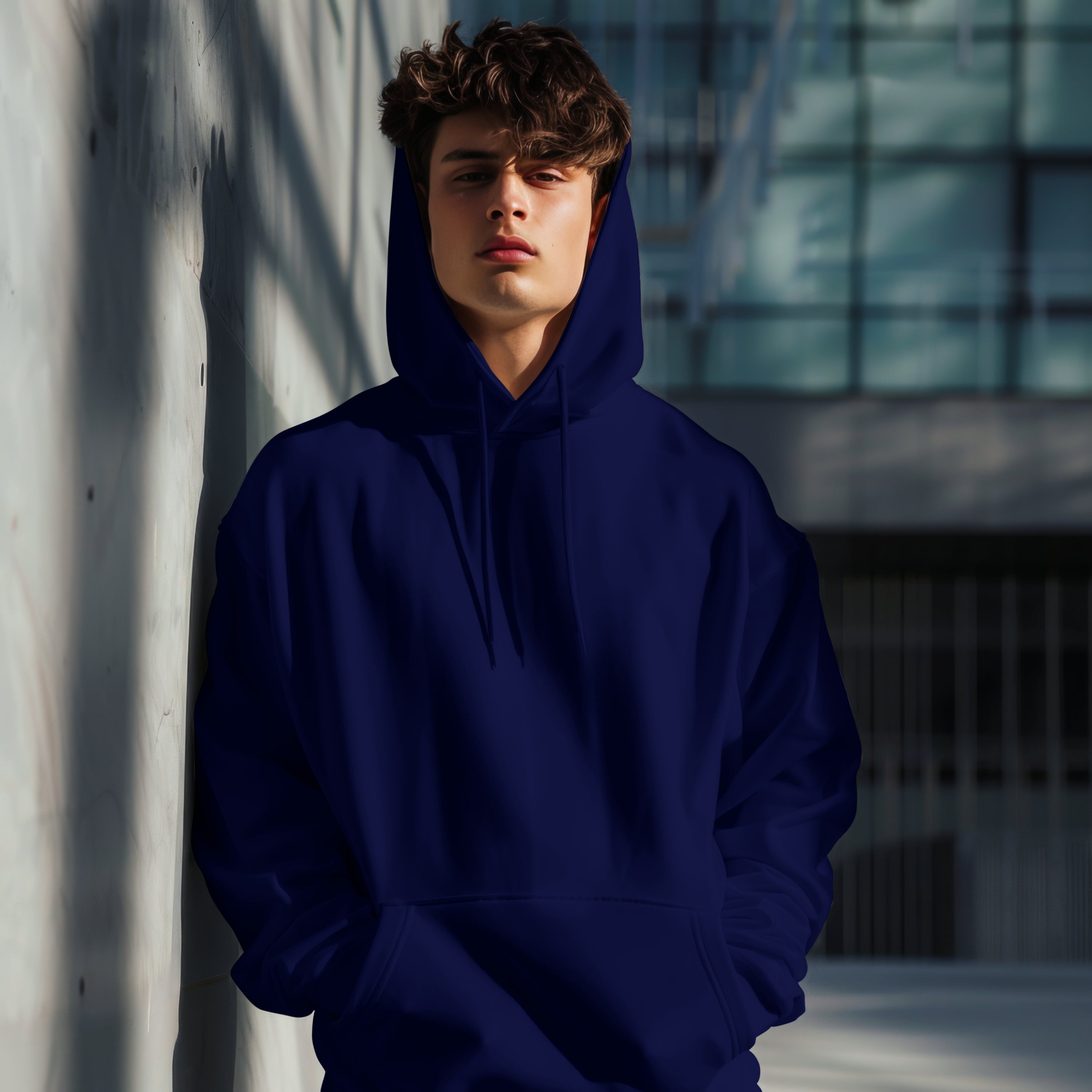 Men Classic Navy Blue Hoodie : For Your Every Mood
