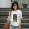 illuminati : Graphic Printed Oversized T-shirt for Women