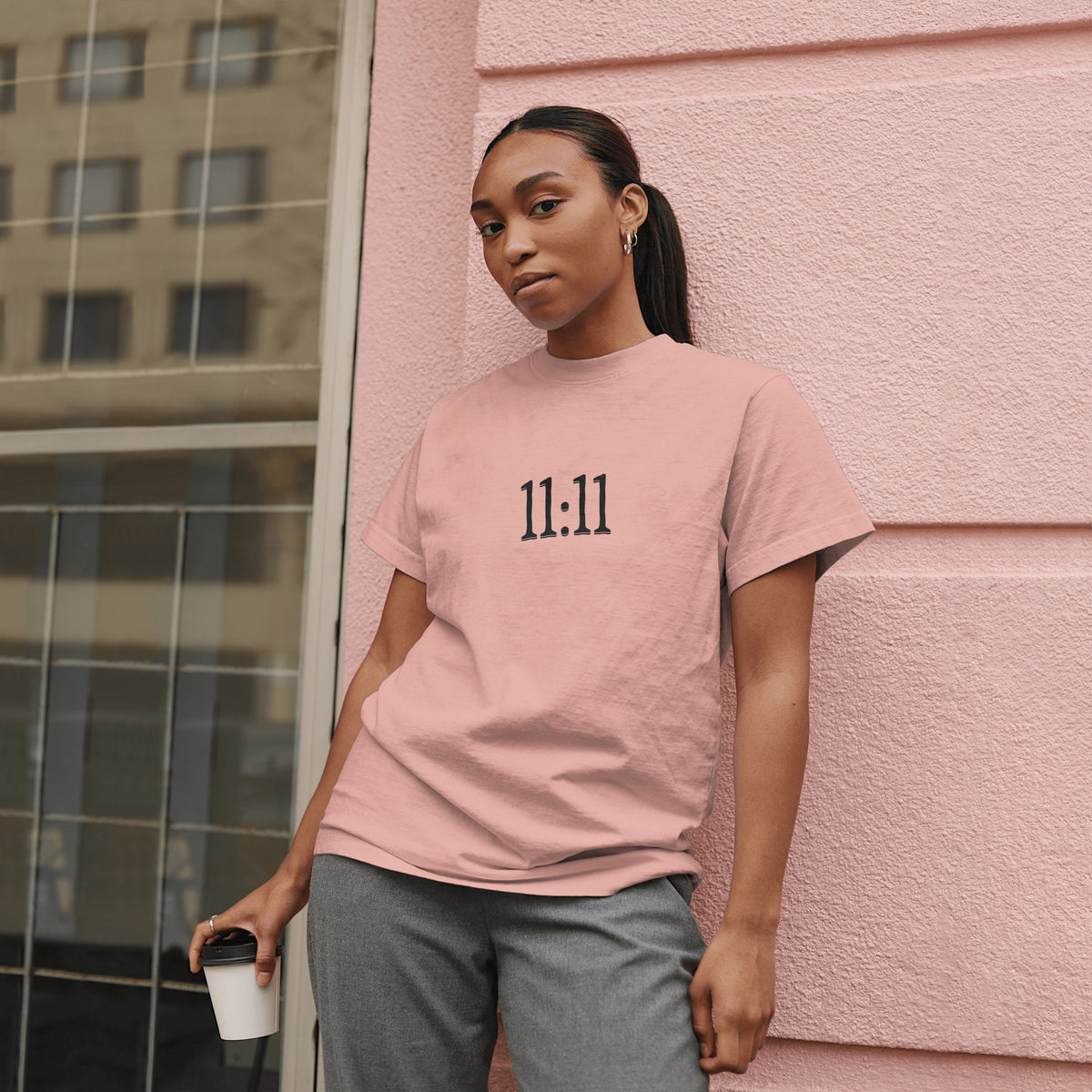 11:11 - Manifestation Light Weight Regular Fit T-Shirt For Women