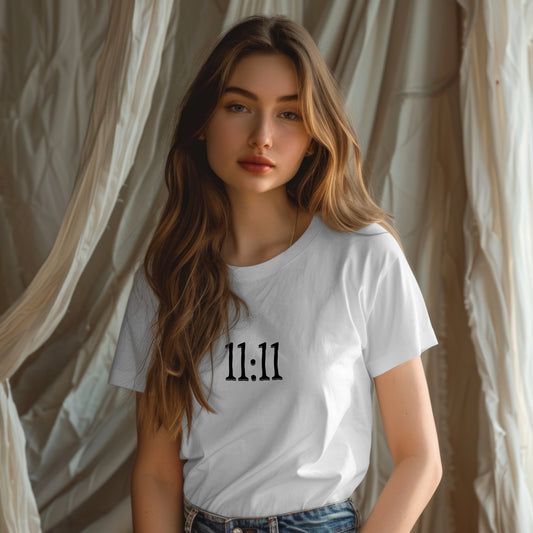 11:11 - Manifestation Light Weight Regular Fit T-Shirt For Women
