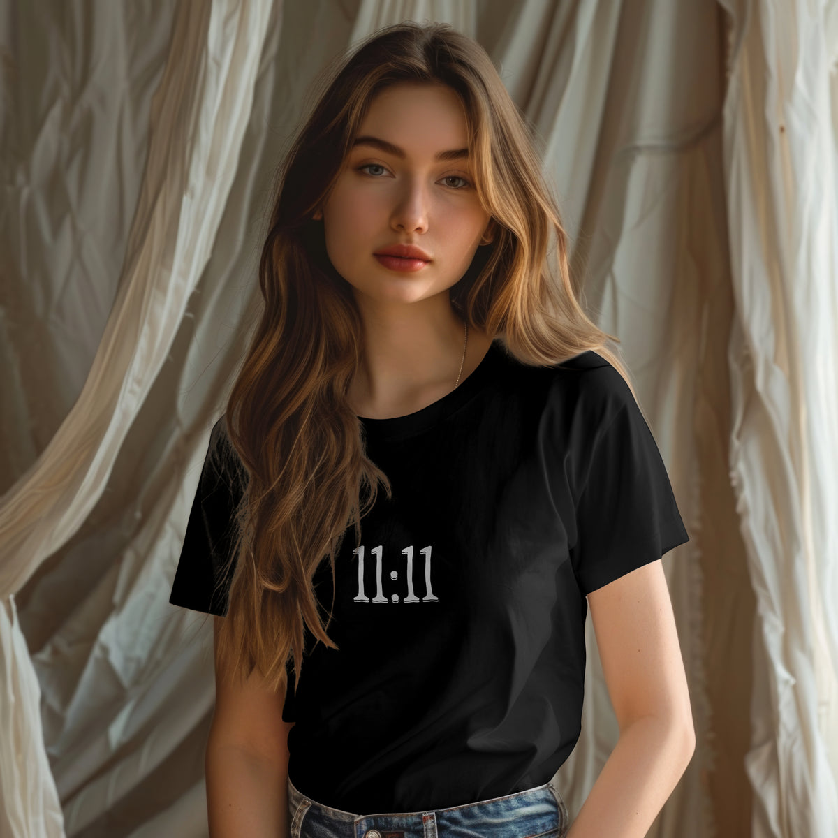 11:11 - Manifestation Light Weight Regular Fit T-Shirt For Women