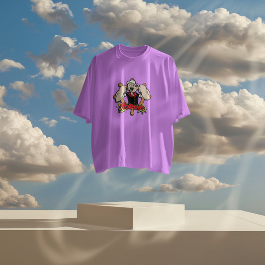 Popeye - Oversized Graphic Printed T-Shirt for Men