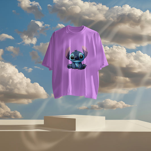 Stitch - Oversized Graphic Printed T-Shirt for Men