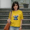 Stitch - Oversized Graphic Printed T-Shirt for Women