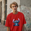 Stitch - Oversized Graphic Printed T-Shirt for Men