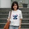Stitch - Oversized Graphic Printed T-Shirt for Women