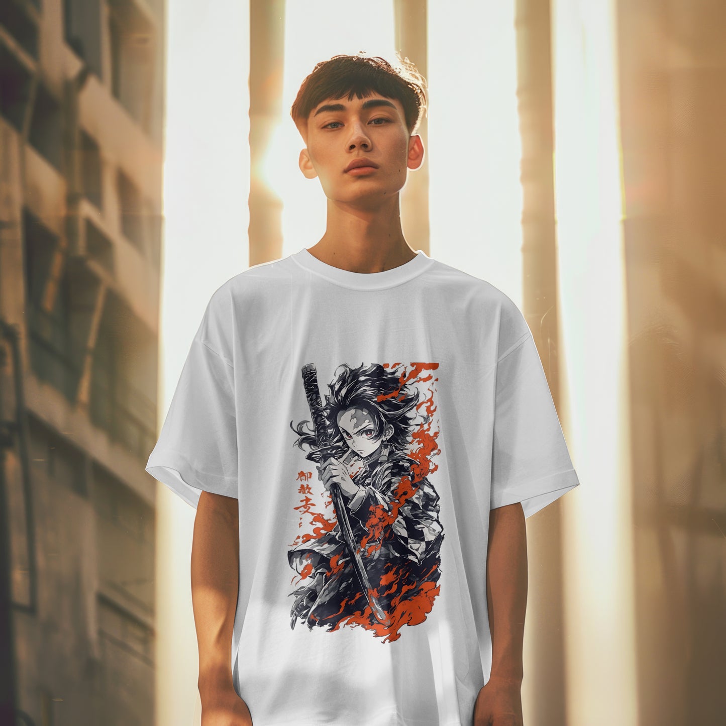 Tanjiro : Unisex Graphic Printed Oversized Limited Edition T-shirt