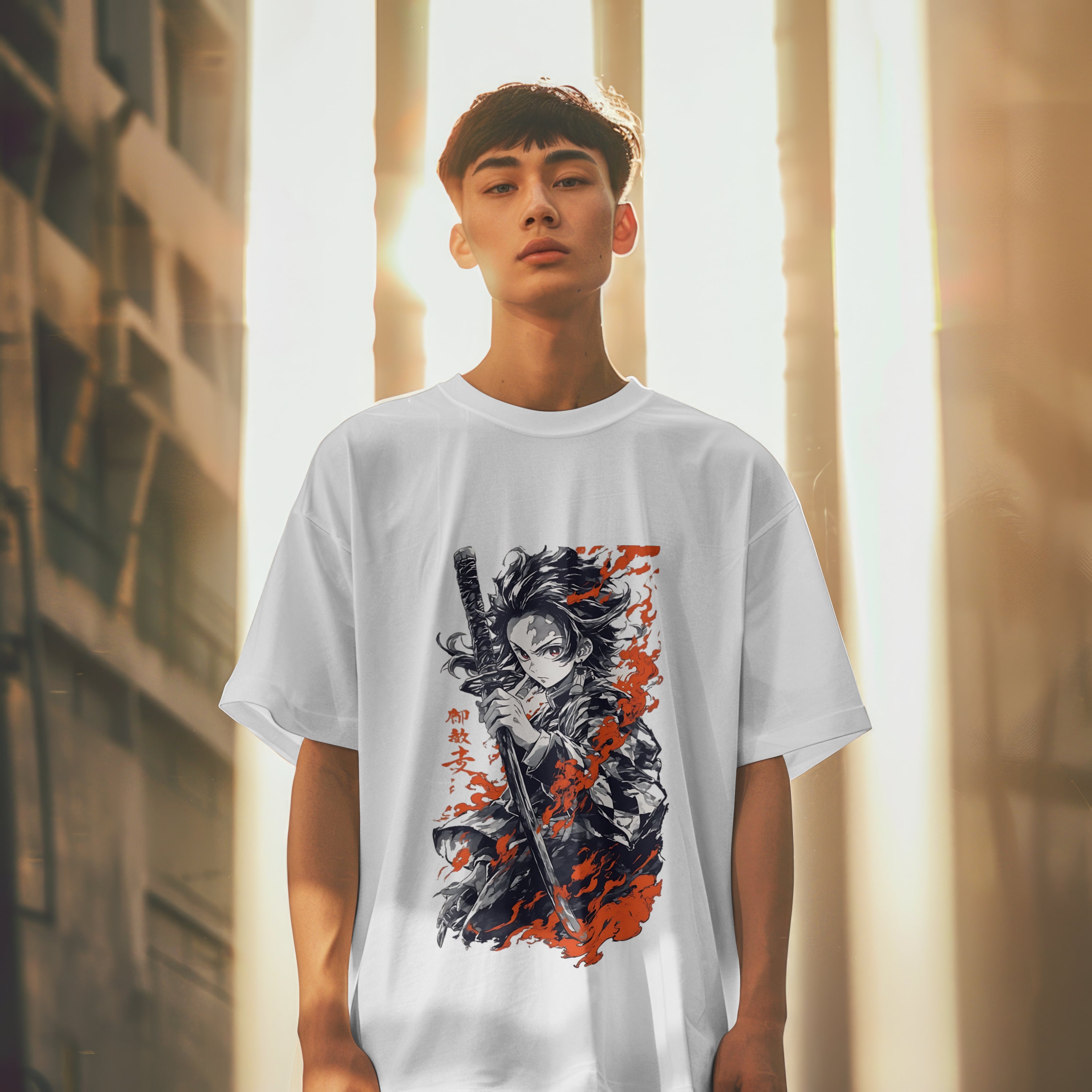 Tanjiro : Unisex Graphic Printed Oversized Limited Edition T-shirt