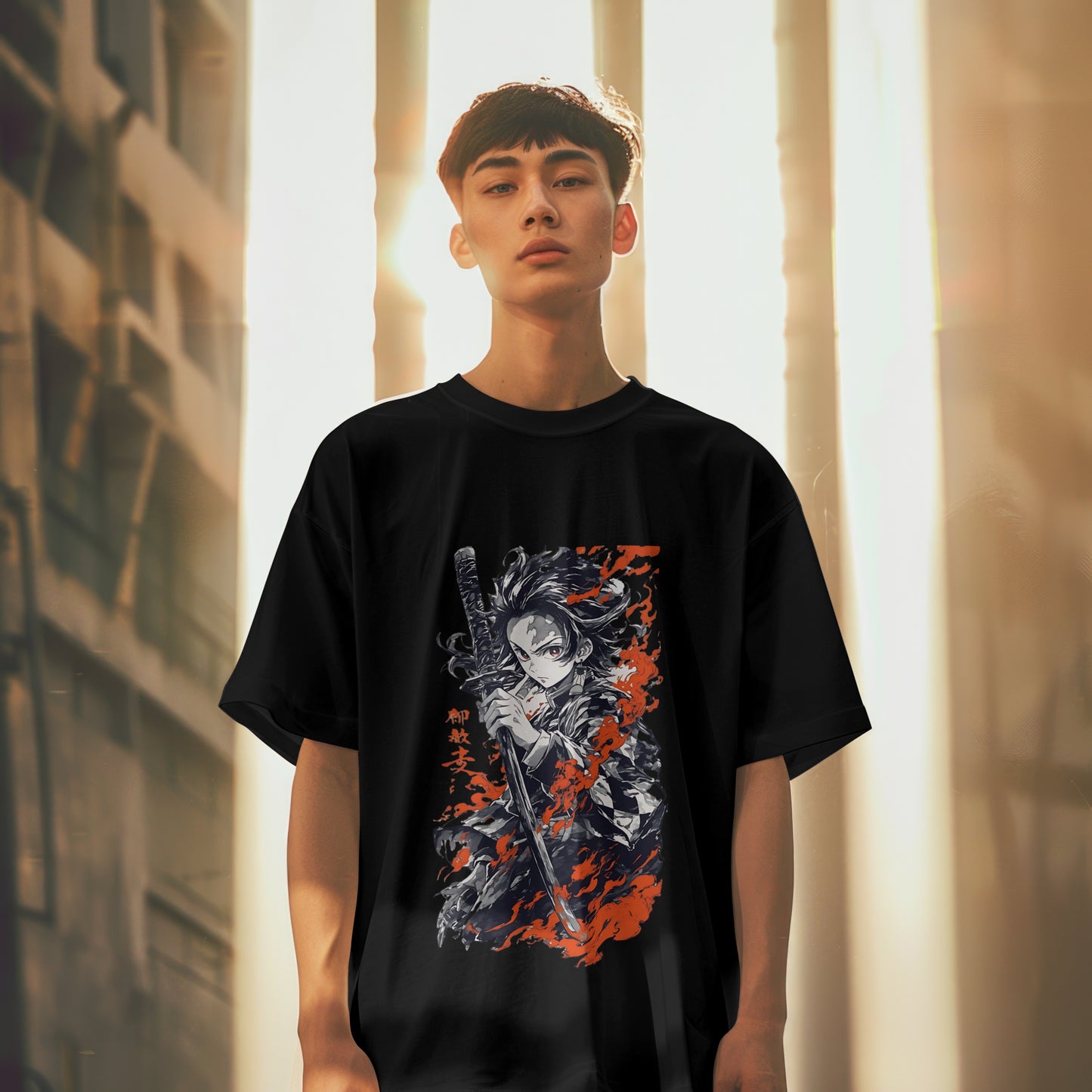 Tanjiro : Unisex Graphic Printed Oversized Limited Edition T-shirt