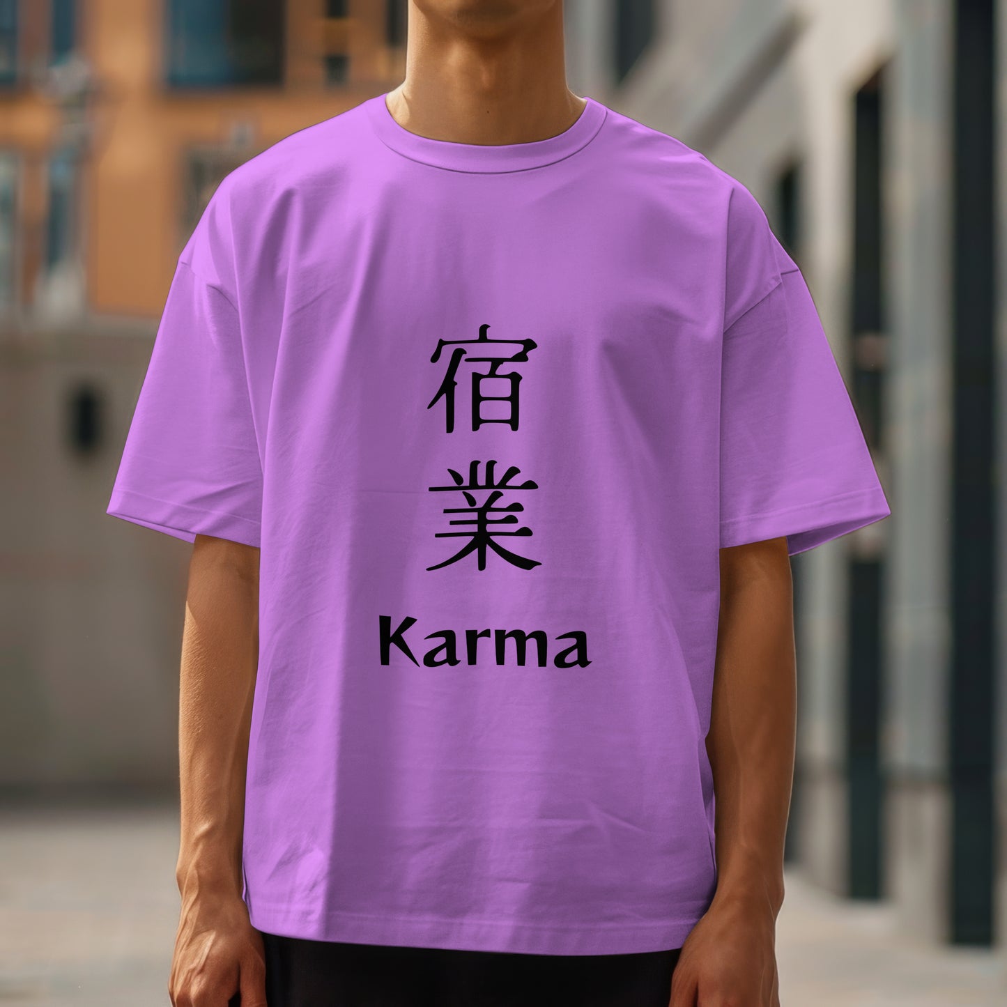 Karma : Graphic Printed Oversized T-shirt for Men