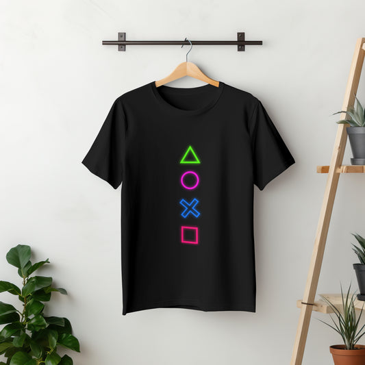 Shapes : Graphic Printed Oversized T-shirt for Men