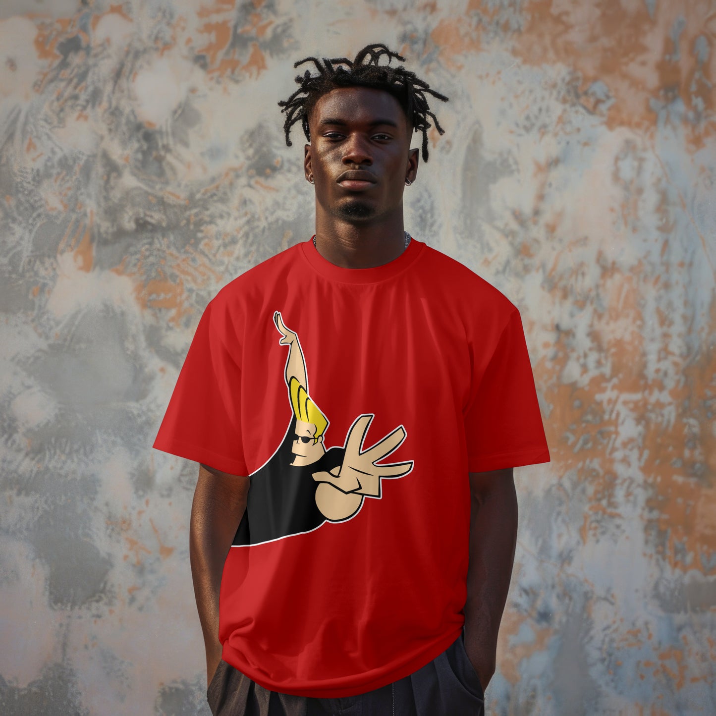 Jonny Bravo - Oversized Graphic Printed T-Shirt for Men