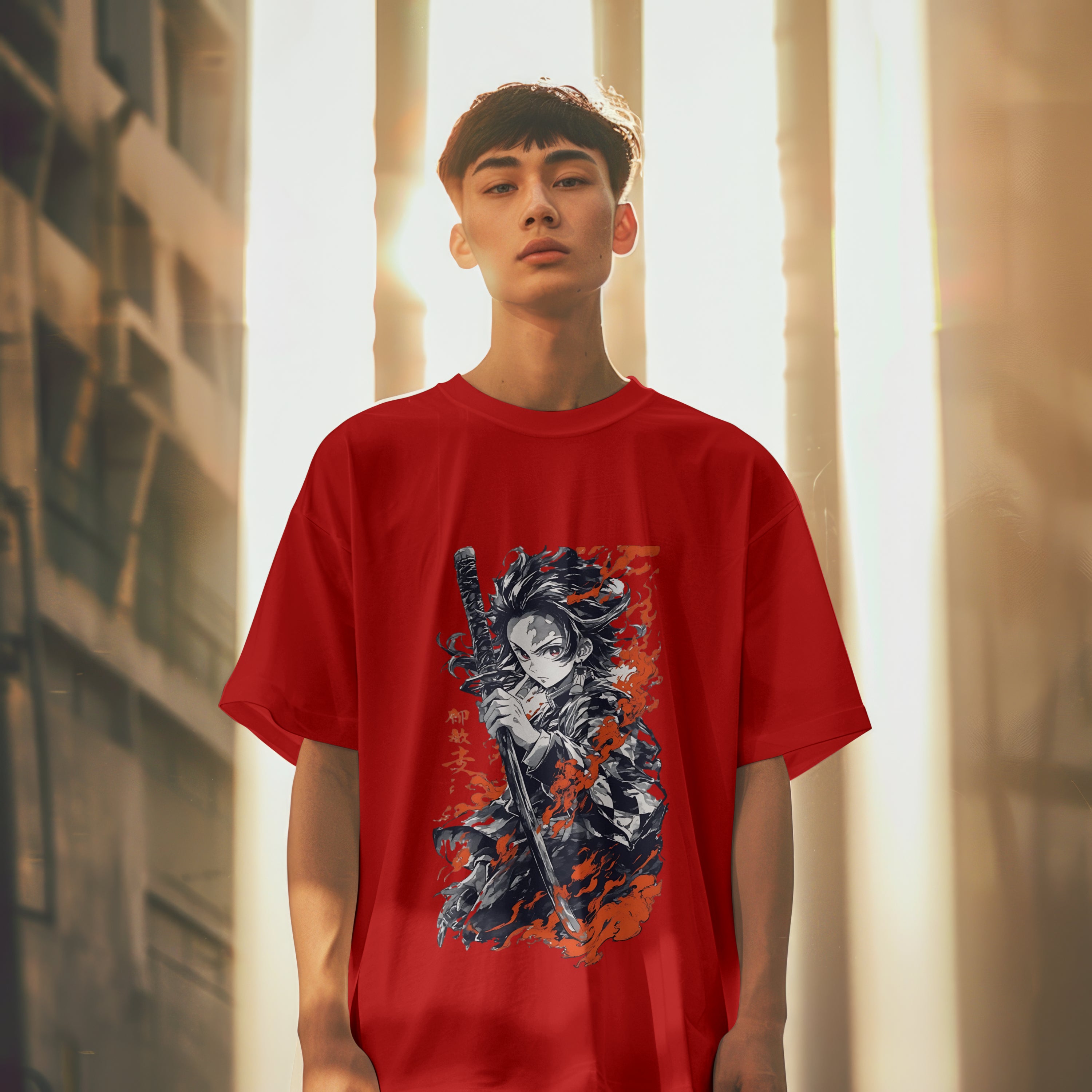 Tanjiro : Unisex Graphic Printed Oversized Limited Edition T-shirt