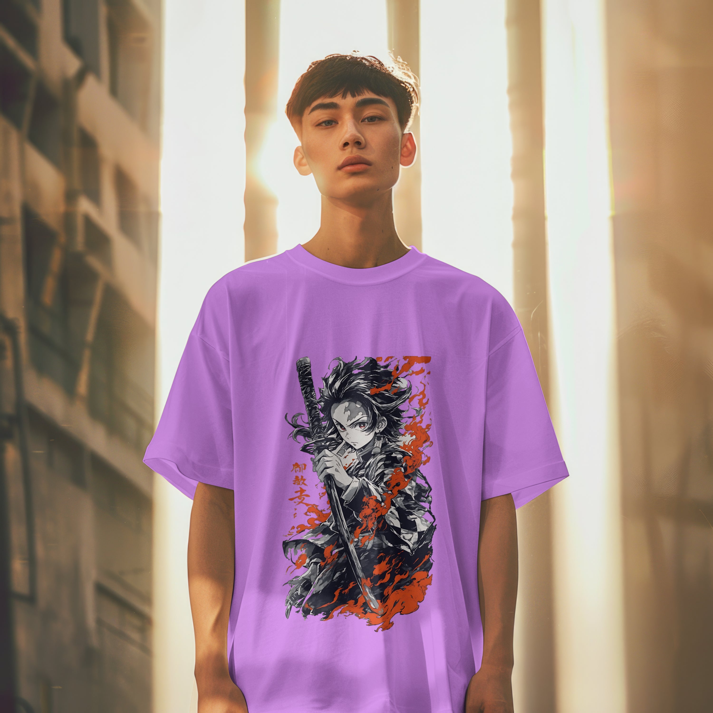 Tanjiro : Unisex Graphic Printed Oversized Limited Edition T-shirt