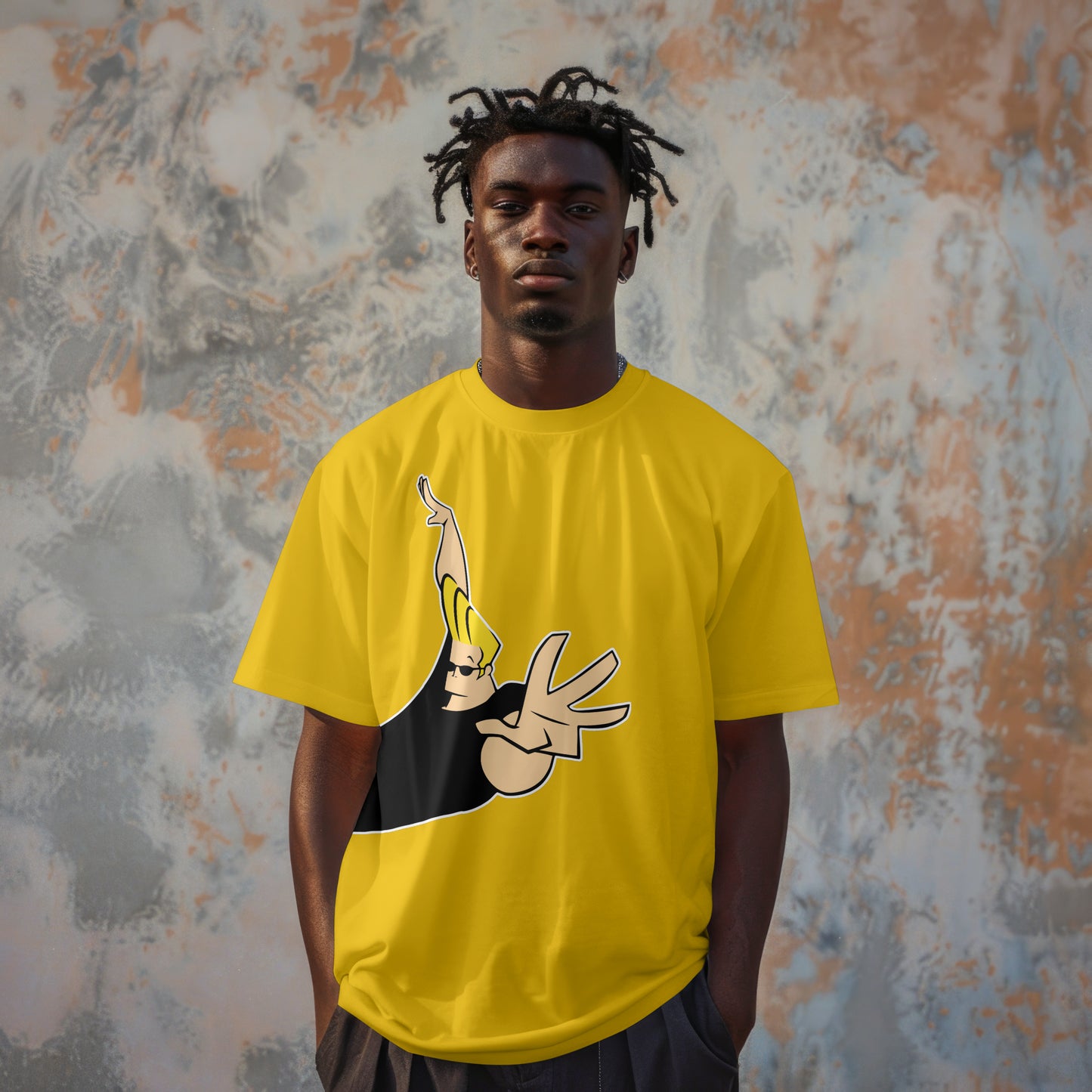 Jonny Bravo - Oversized Graphic Printed T-Shirt for Men