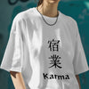Karma : Graphic Printed Oversized T-shirt for Women