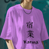 Karma : Graphic Printed Oversized T-shirt for Women
