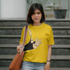 Jonny Bravo - Oversized Graphic Printed T-Shirt for Women