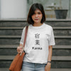Karma : Graphic Printed Oversized T-shirt for Women