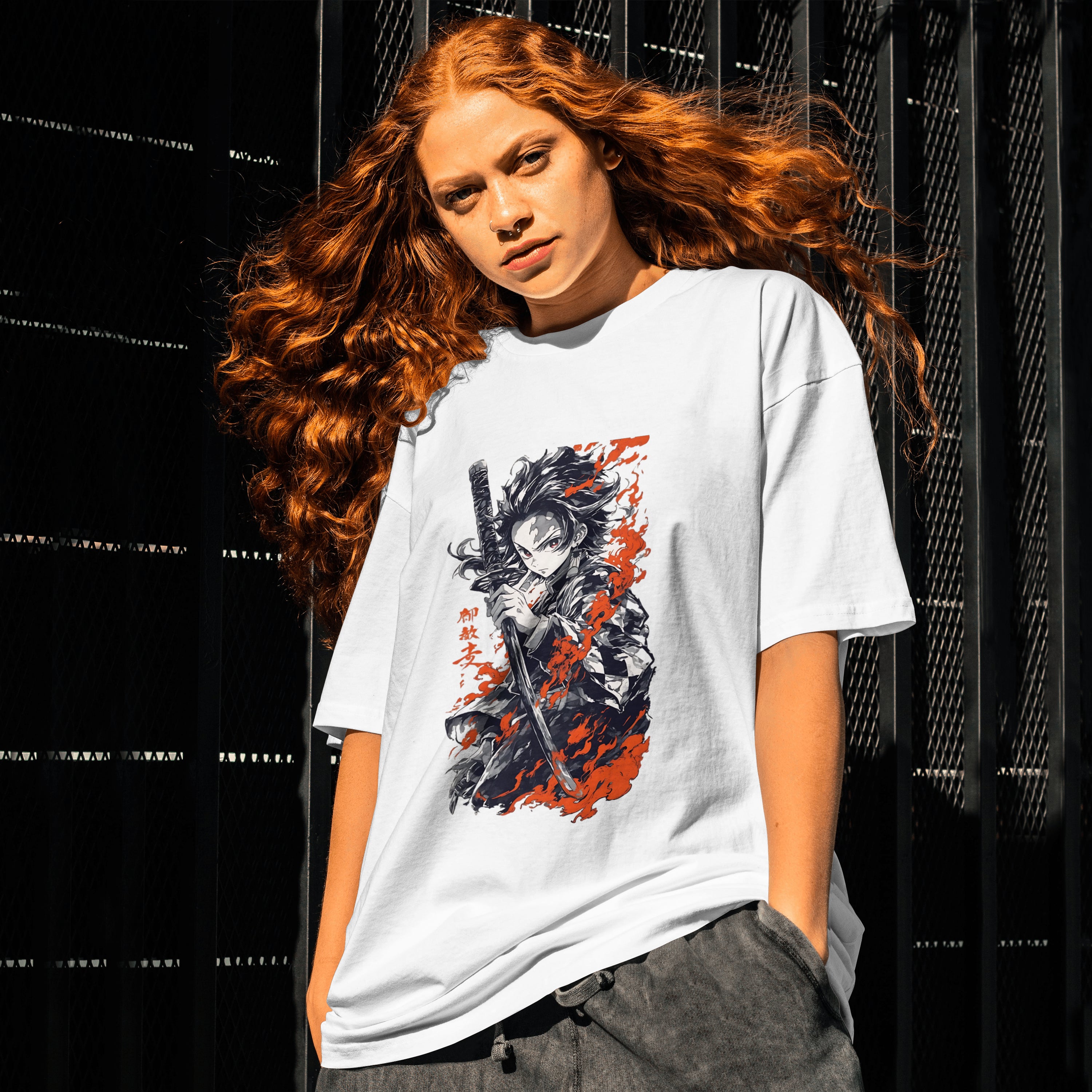 Tanjiro : Unisex Graphic Printed Oversized Limited Edition T-shirt