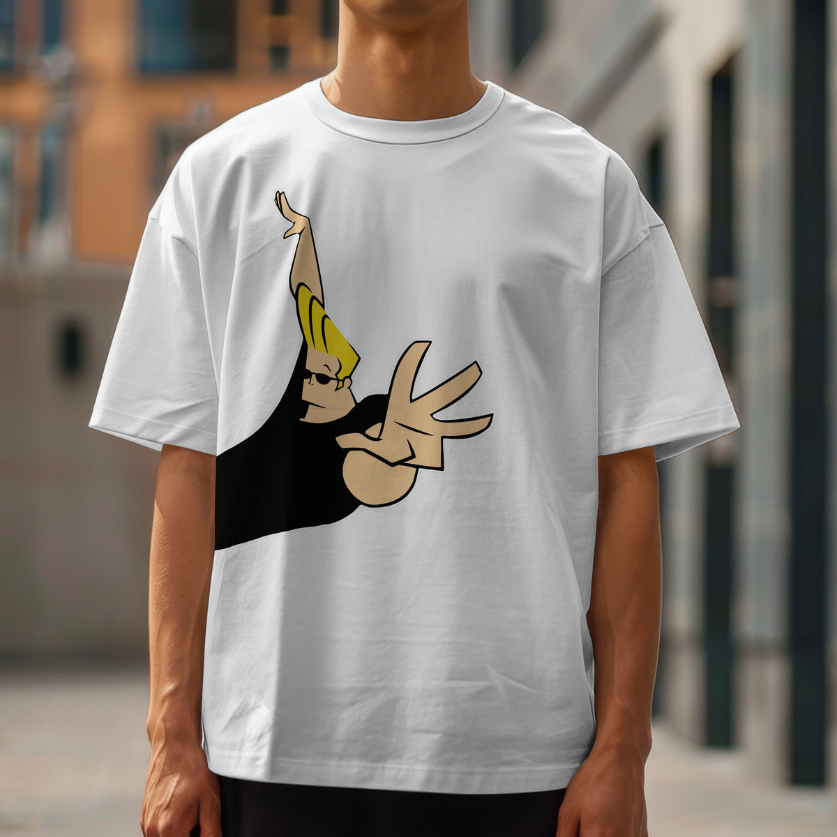 Jonny Bravo - Oversized Graphic Printed T-Shirt for Men