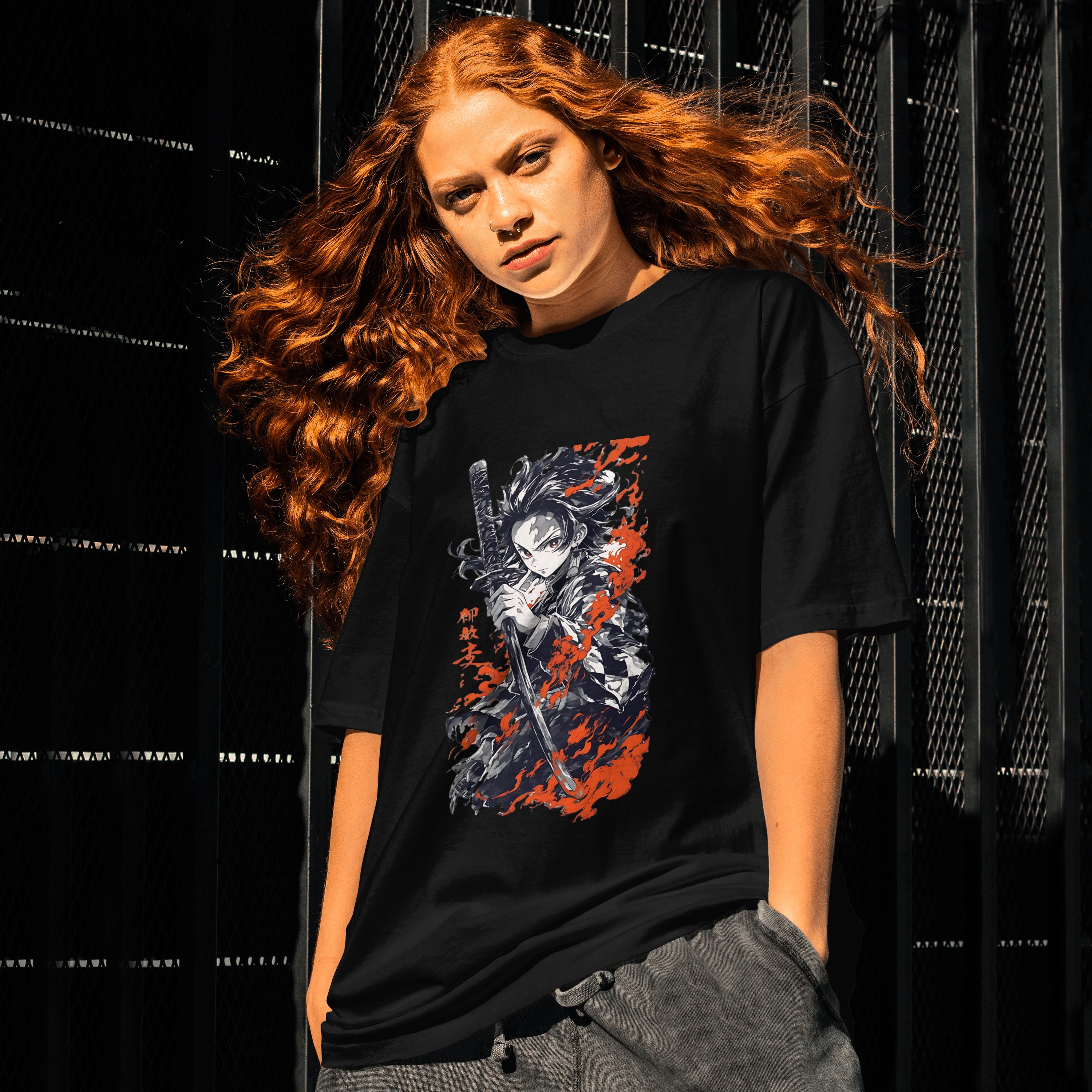 Tanjiro : Unisex Graphic Printed Oversized Limited Edition T-shirt