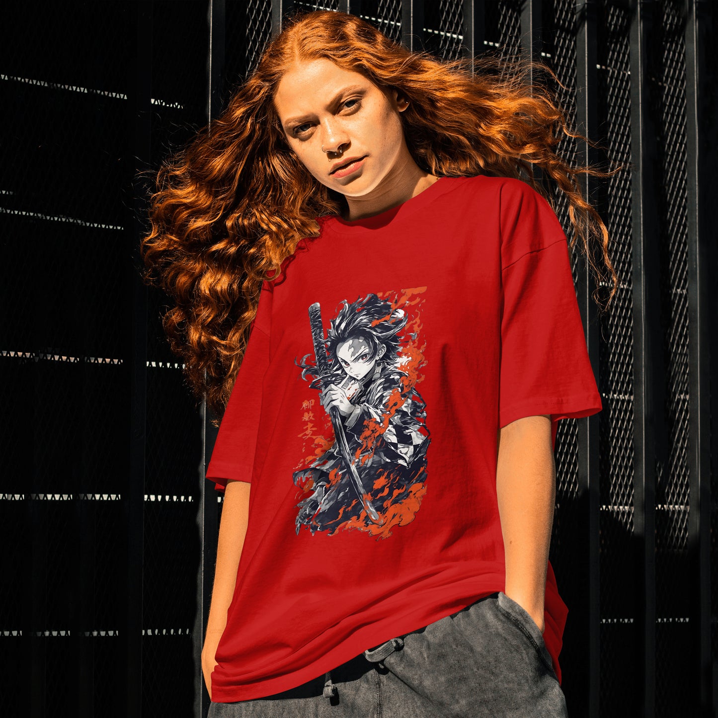Tanjiro : Unisex Graphic Printed Oversized Limited Edition T-shirt