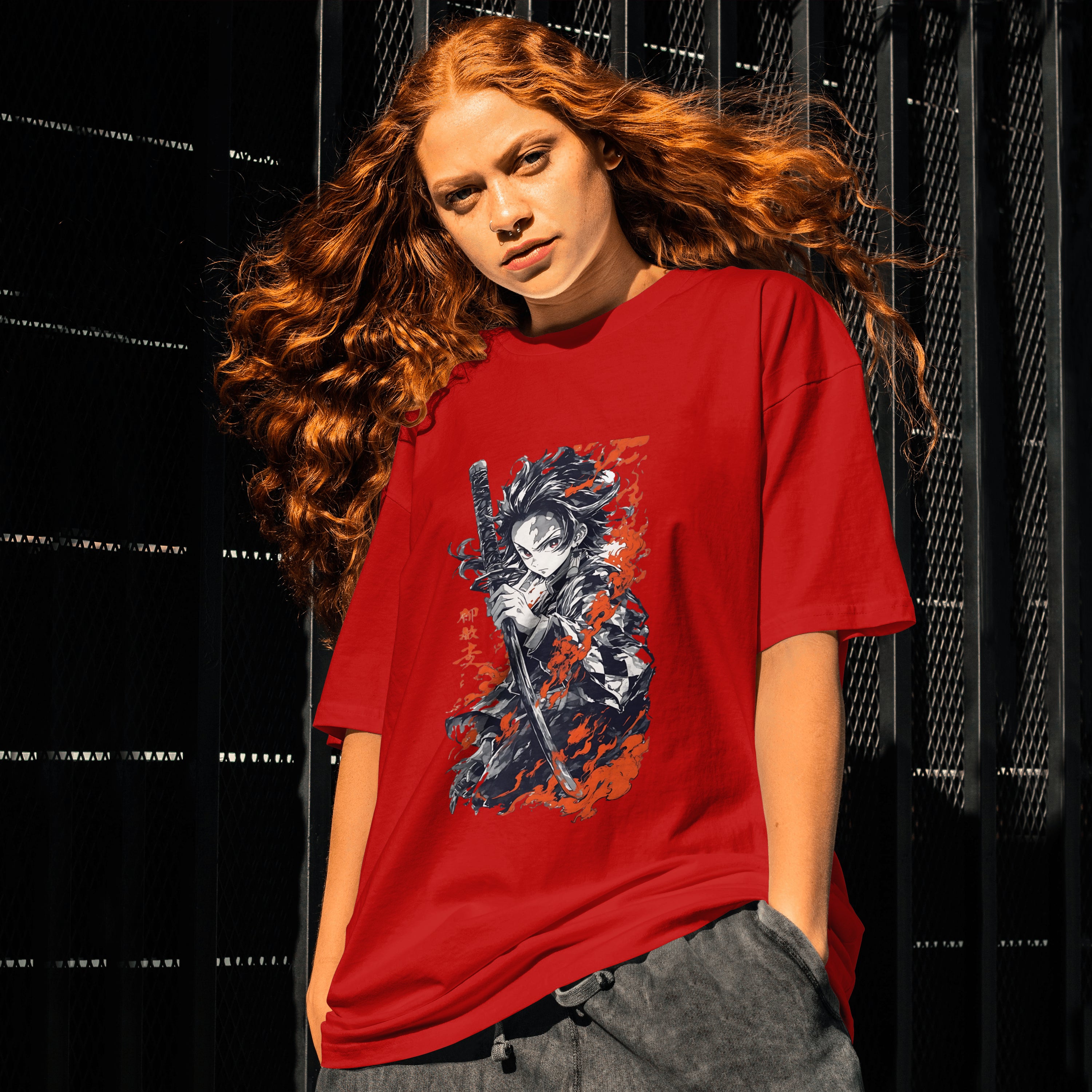 Tanjiro : Unisex Graphic Printed Oversized Limited Edition T-shirt