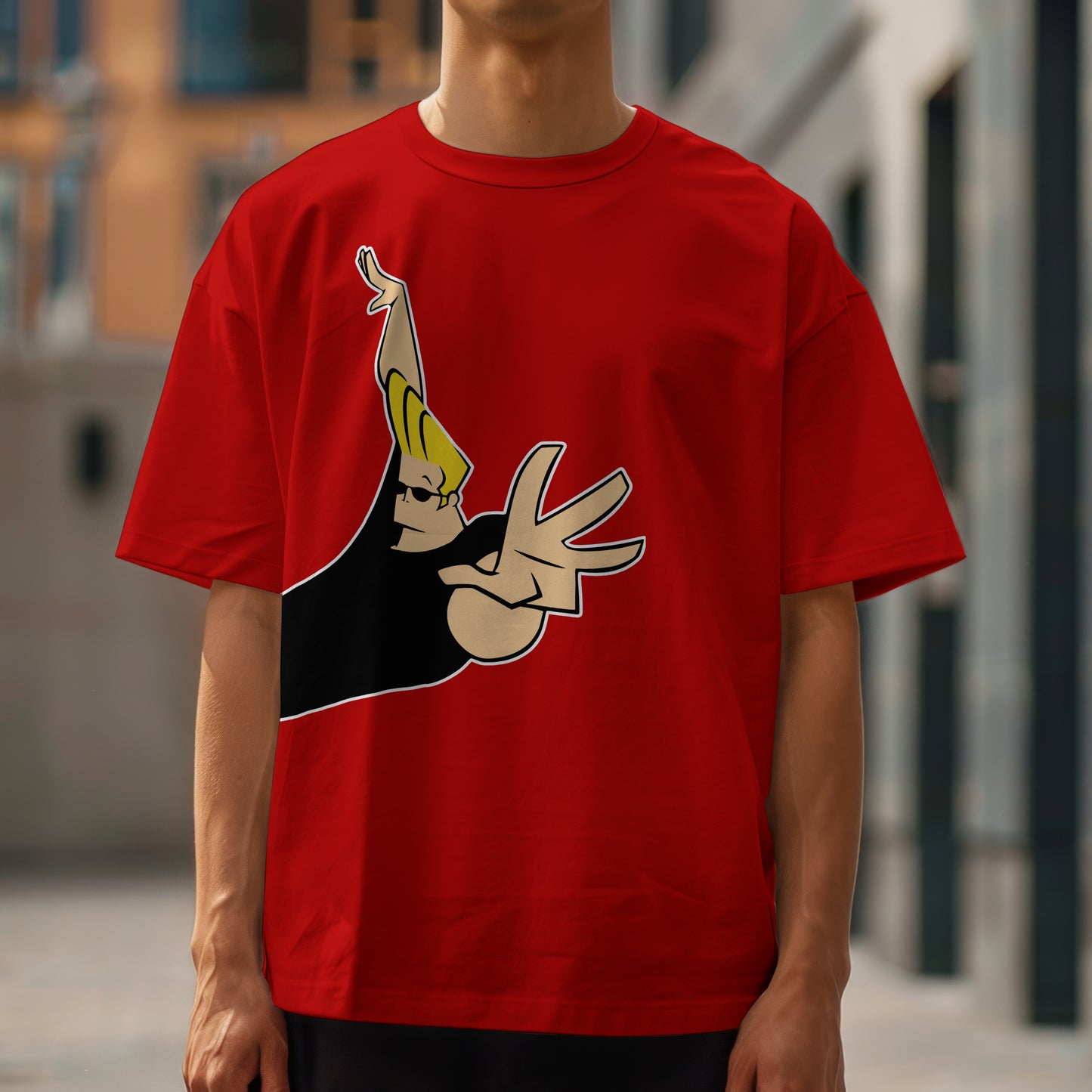 Jonny Bravo - Oversized Graphic Printed T-Shirt for Men