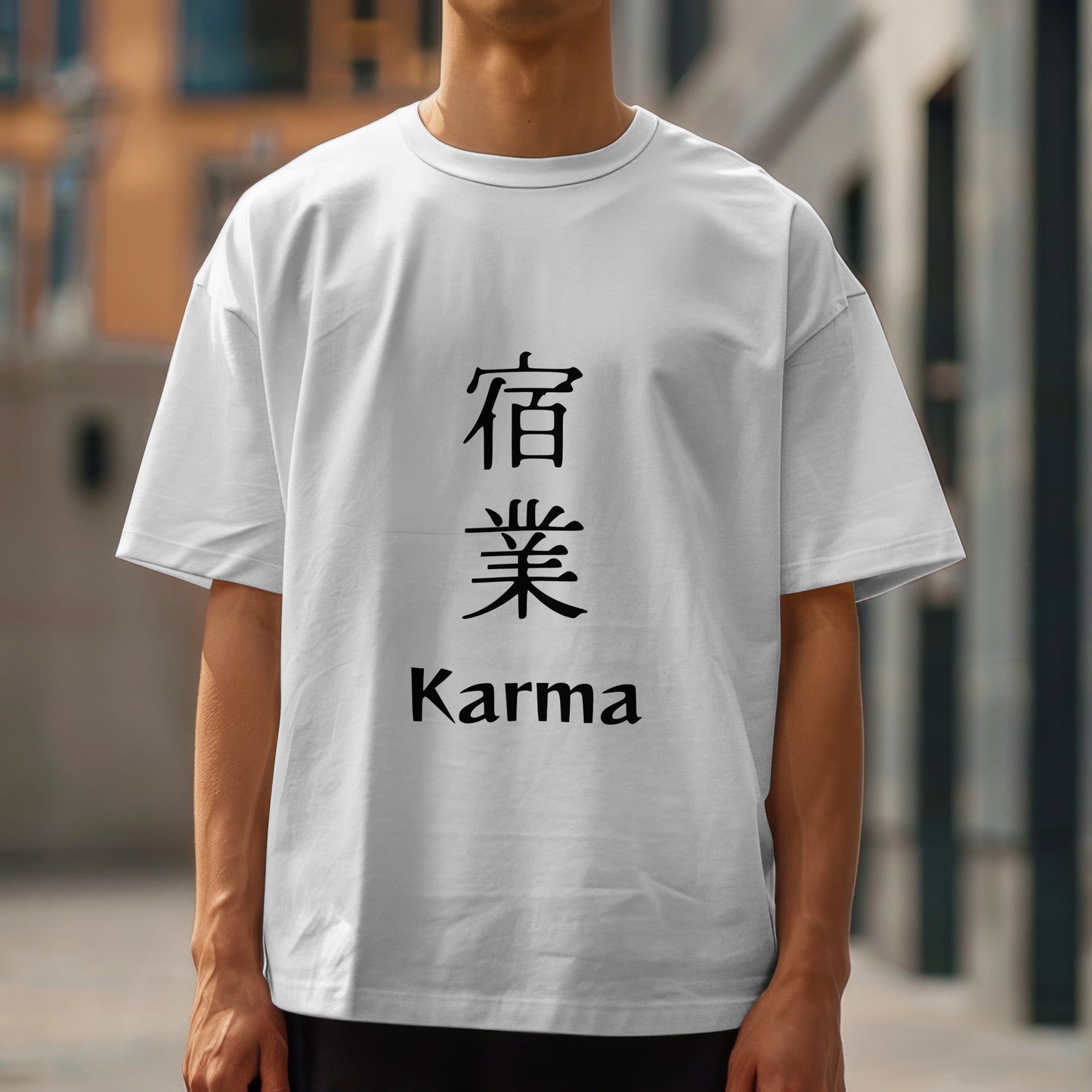 Karma : Graphic Printed Oversized T-shirt for Men