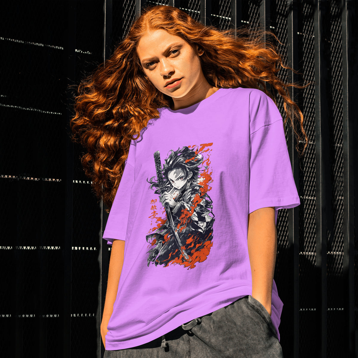 Tanjiro : Unisex Graphic Printed Oversized Limited Edition T-shirt