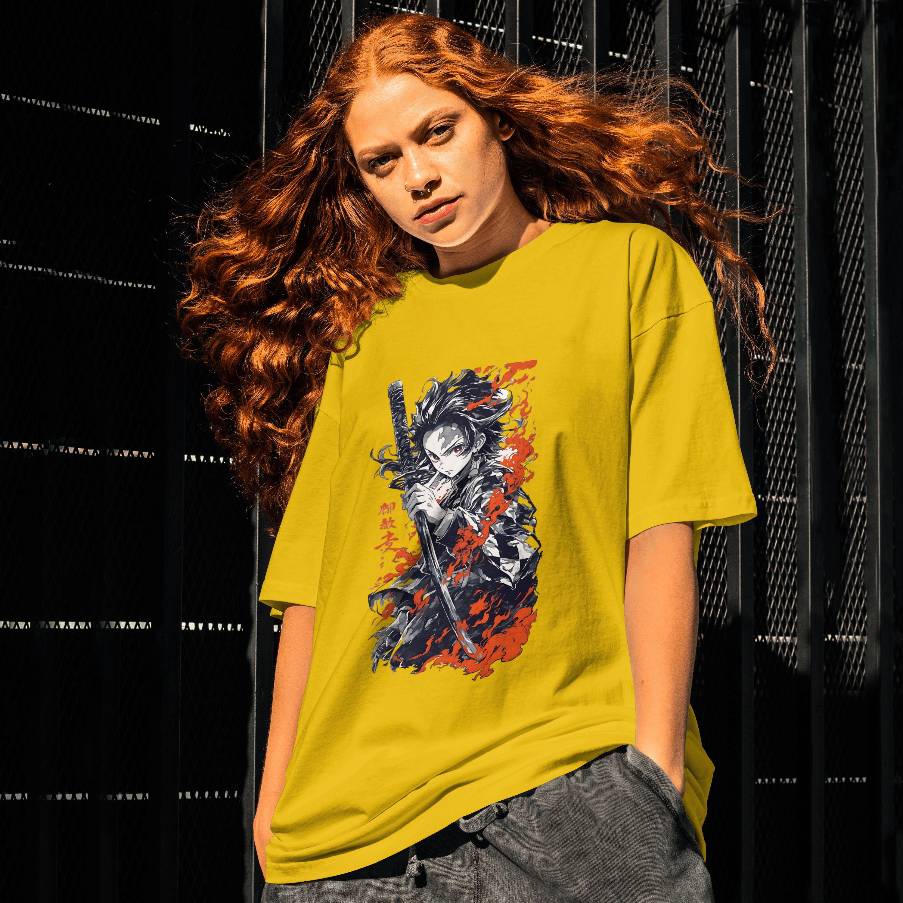 Tanjiro : Unisex Graphic Printed Oversized Limited Edition T-shirt