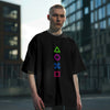 Shapes : Graphic Printed Oversized T-shirt for Men