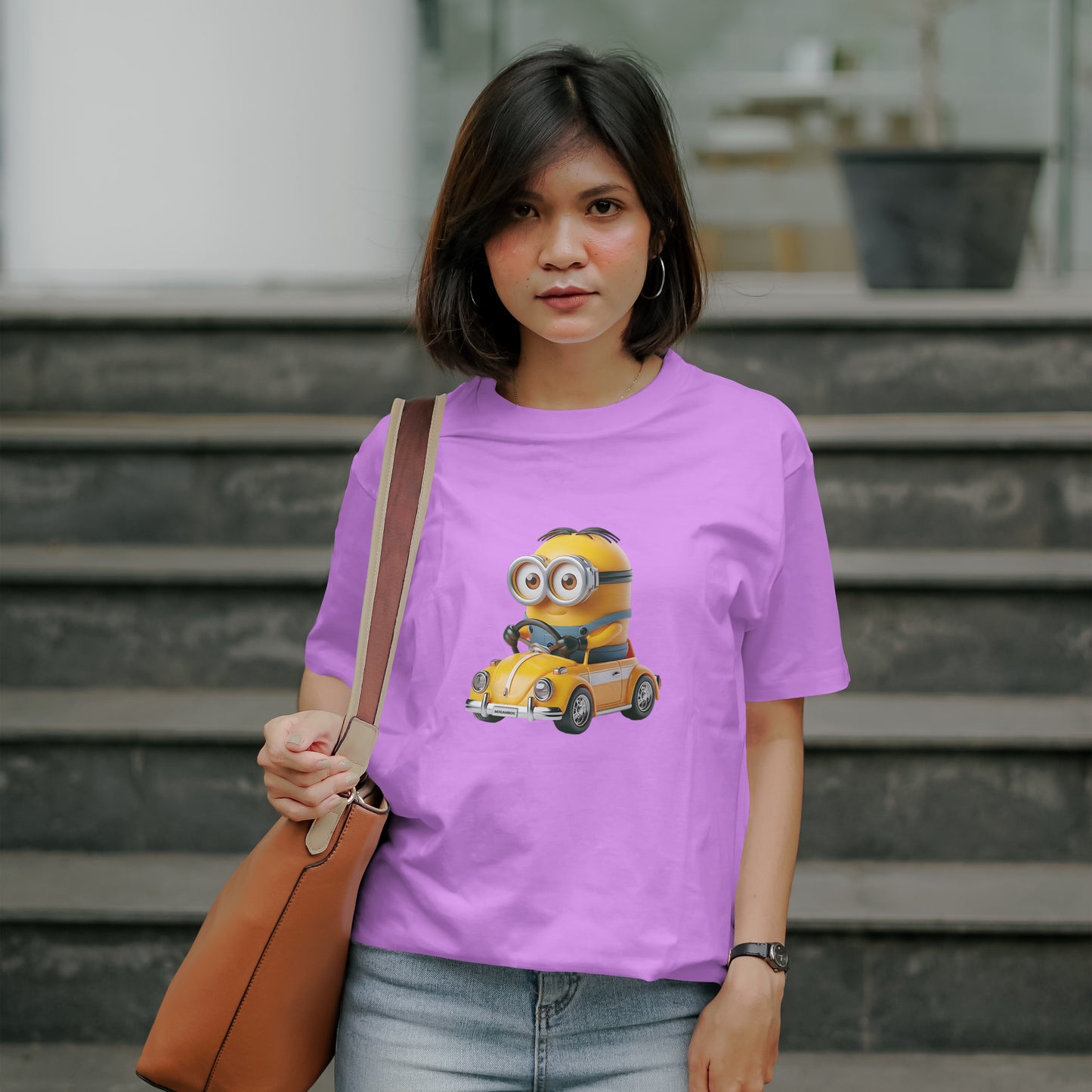 Minion - Oversized Graphic Printed T-Shirt for Women